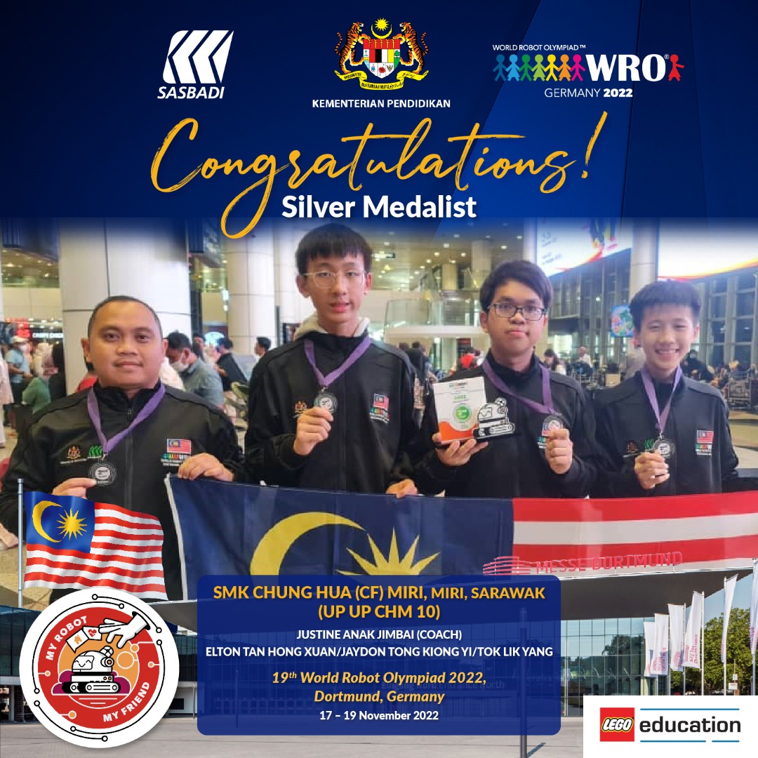 3 SMK Chung Hua Miri Pingat Perak Robosports