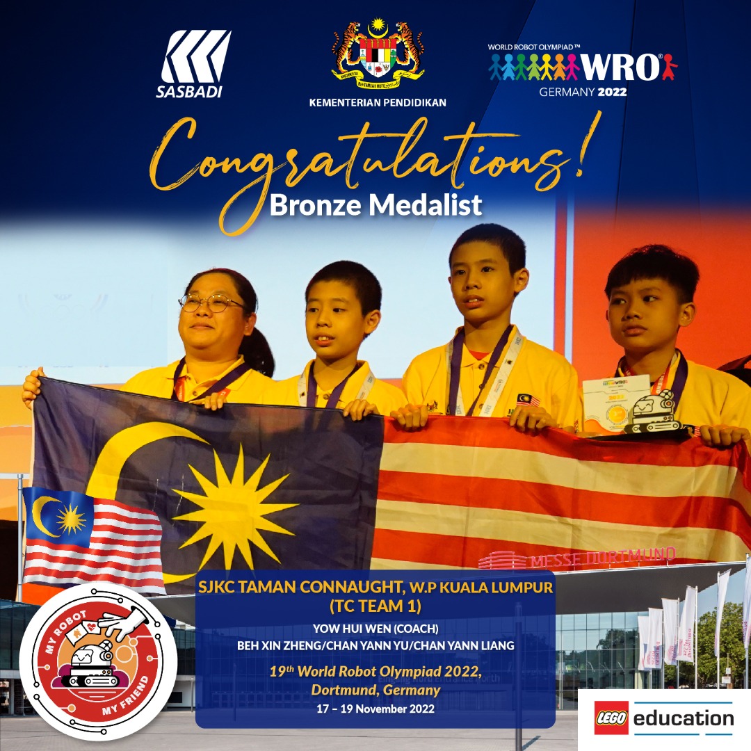 4 SJKC Taman Connaught Pingat Gangsa Robomission Elementary