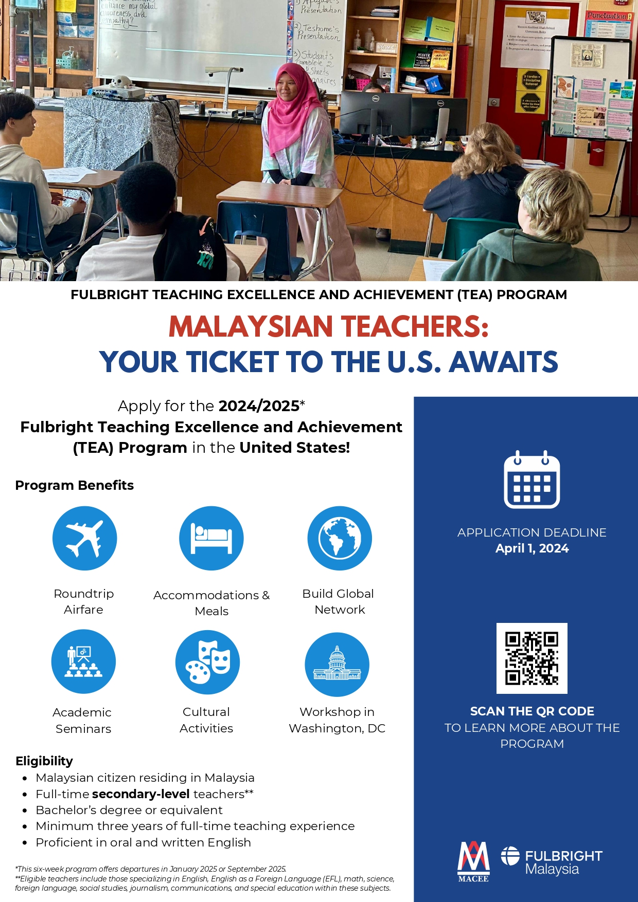 Tawaran Kursus Fulbright Excellence and Achievement (TEA) BI