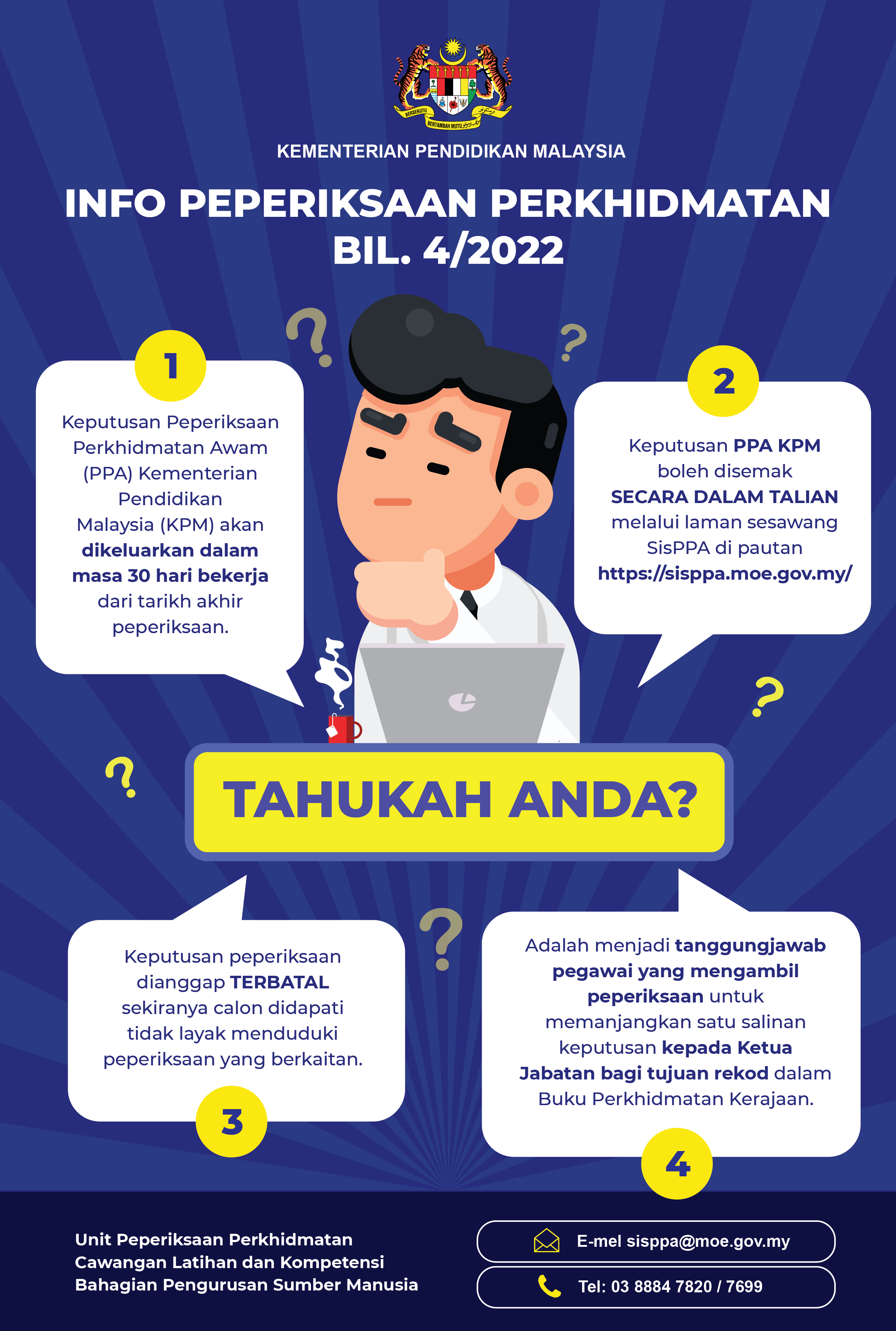 Info Peperiksaan Perkhidmatan Bil. 4 2022