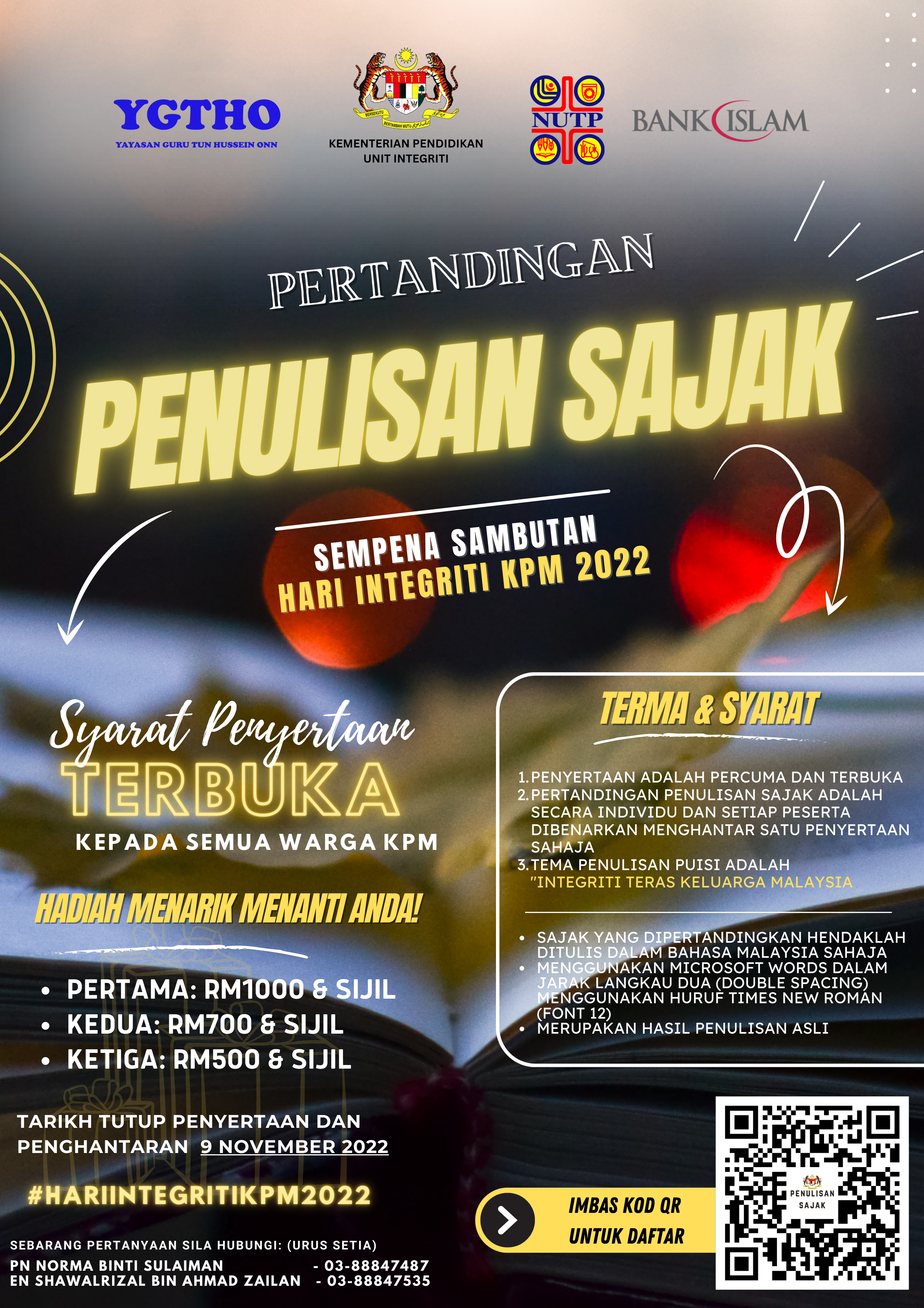 Hebahan Pertandingan Penulisan Sajak Integriti 2022 1