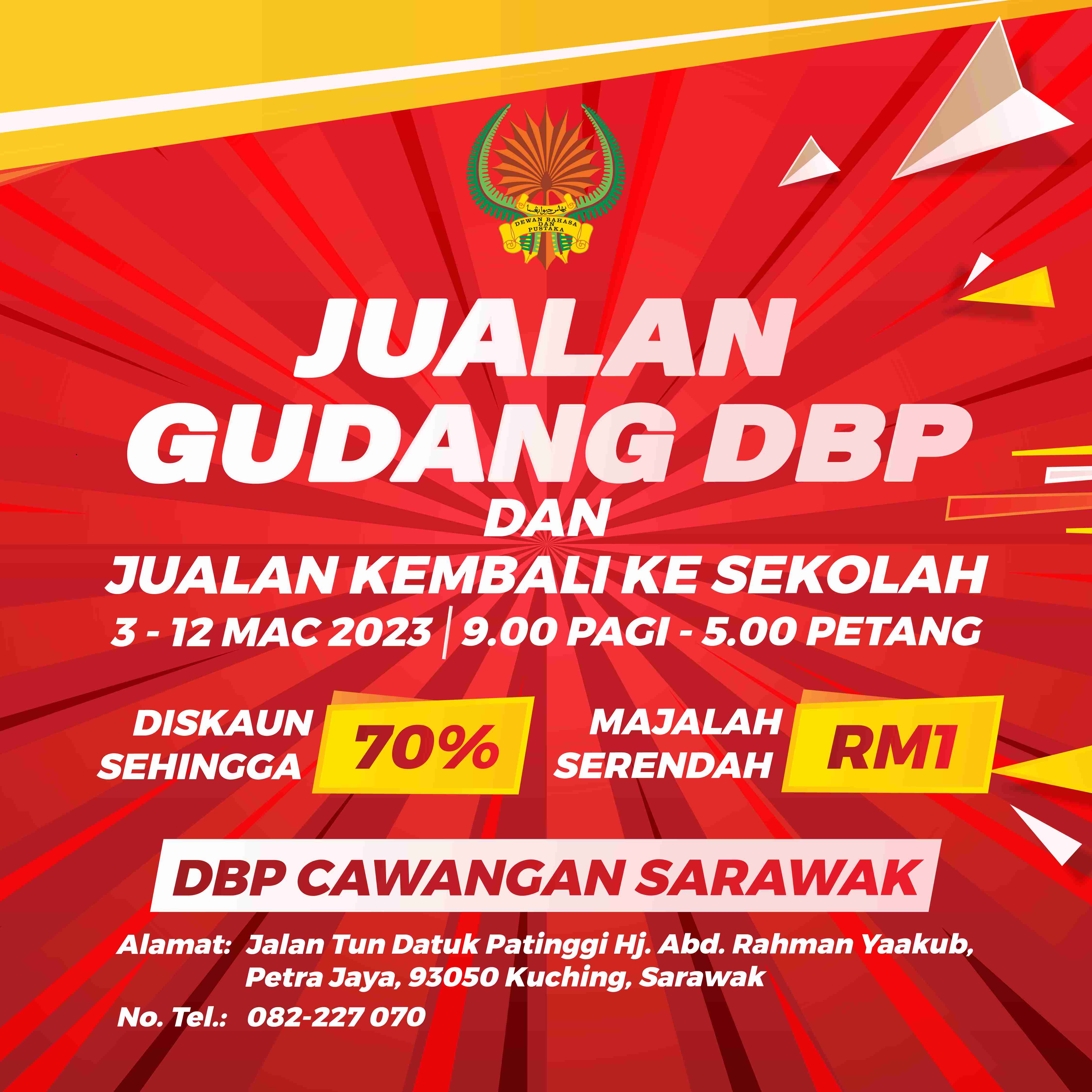 Poster Jualan Gudang Cawangan Sarawak 6
