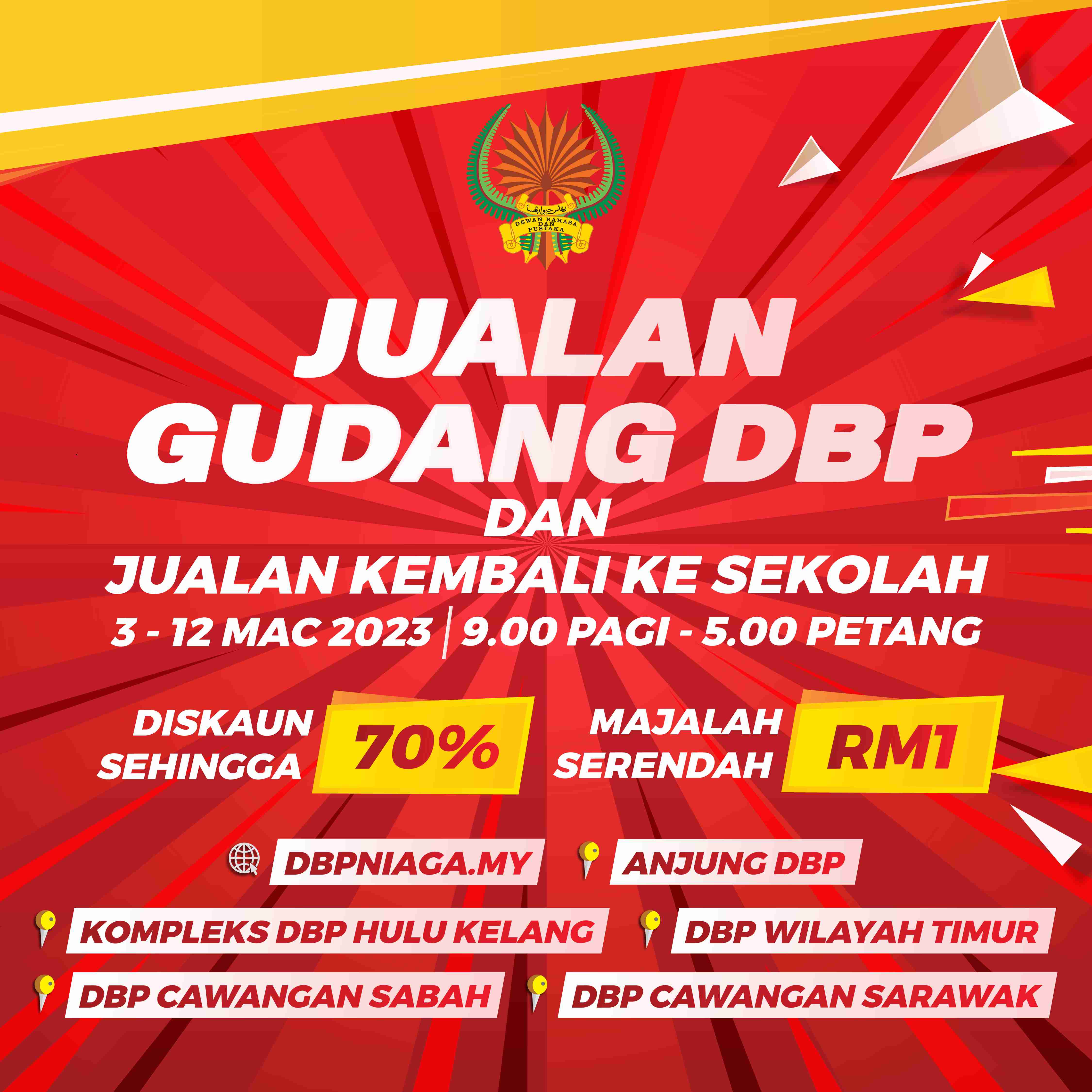 Poster Jualan Gudang DBP 1