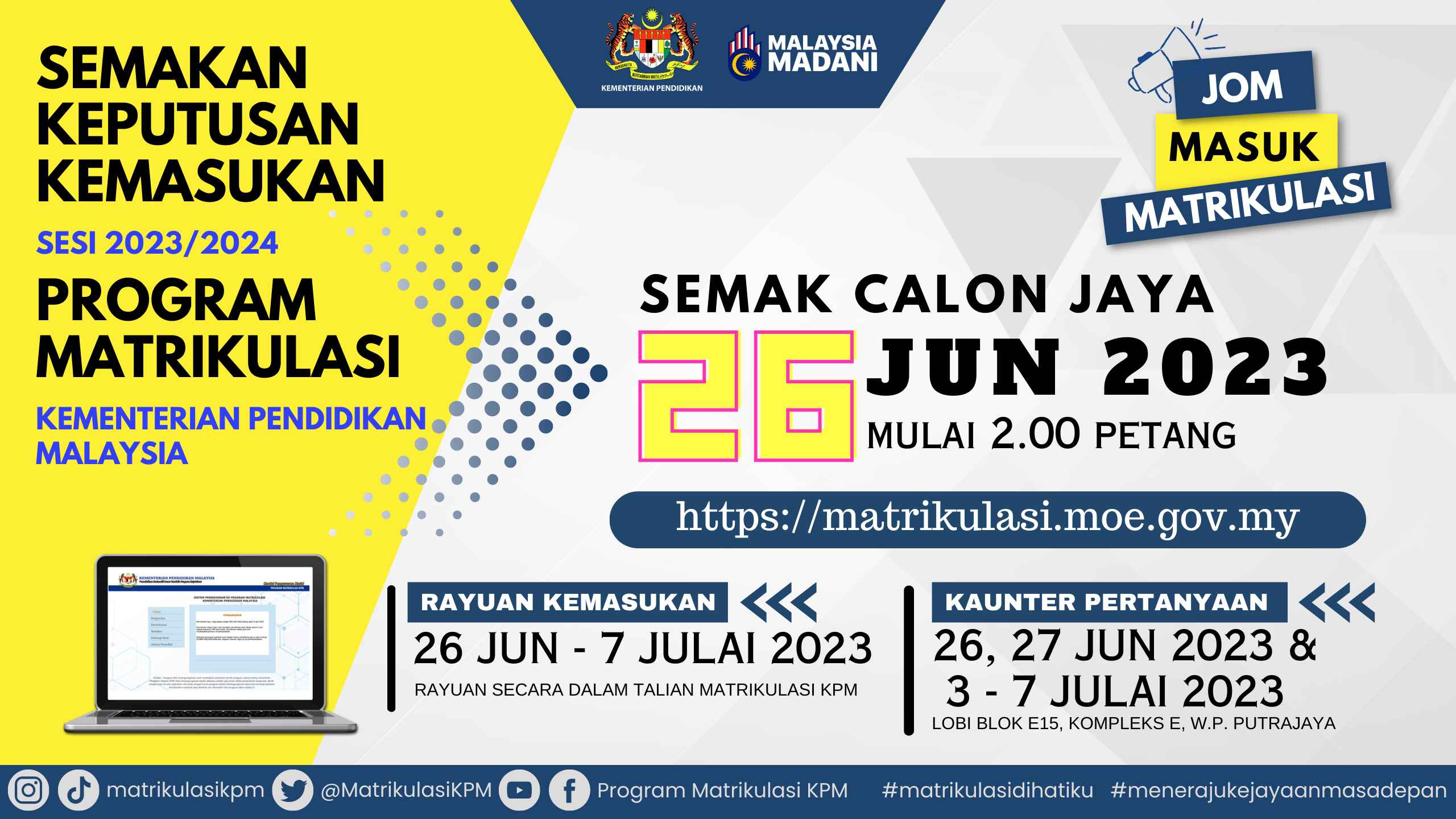 Poster Semakan Calon Jaya
